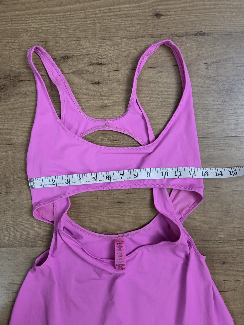 SKIMS Swim Cutout Tank Dress Taffy Pink - Picture 10 of 11